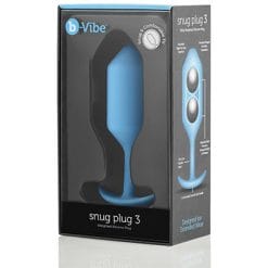 B-Vibe Snug Plug 3 Teal - Aphrodite's Pleasure