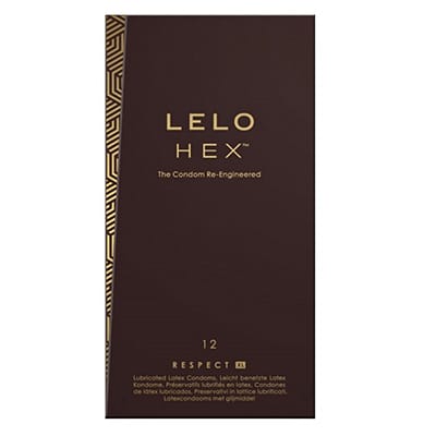 Lelo Hex Respect Condom 12 Pack - Aphrodite's Pleasure