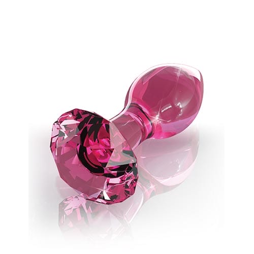 Icicles #79 Diamond Cut Anal Plug Pink - Aphrodite's Pleasure