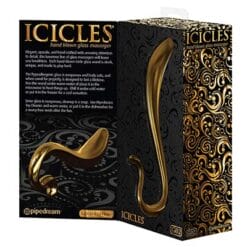 Icicles Gold G02 Glass Dildo - Aphrodite's Pleasure