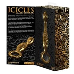 Icicles Gold G04 Glass Dildo - Aphrodite's Pleasure